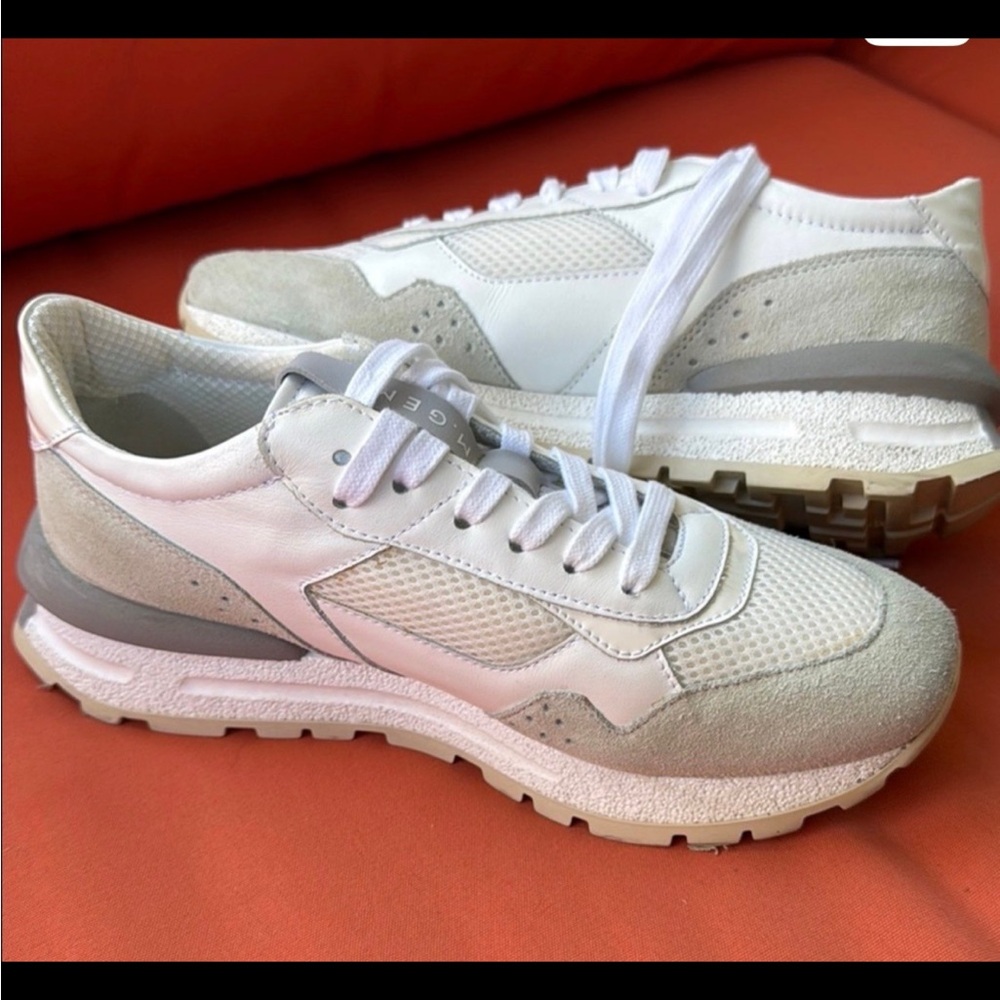 M.Gemi The Storia Mixed-Media Italian Leather & Suede Sneakers size 39